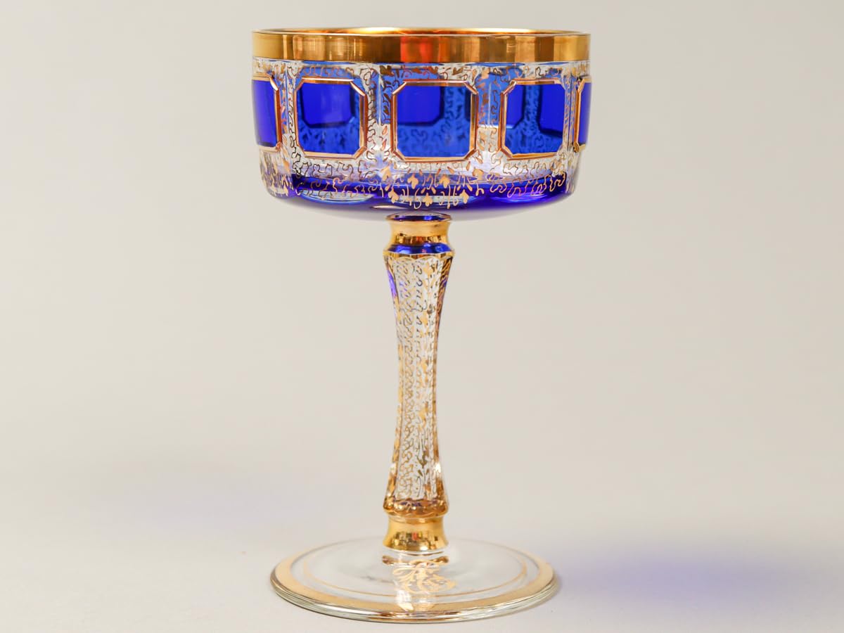 ボヘミアンガラスエーゲルマンコンポート